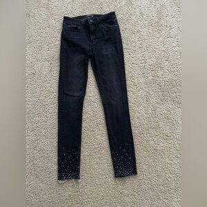 Black Abercrombie and Fitch skinny jeans